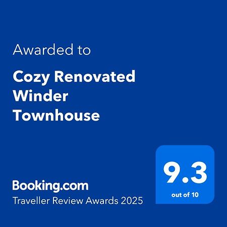 Cozy Renovated Winder Townhouse Traveller Awards 2025 Winner Exteriör bild